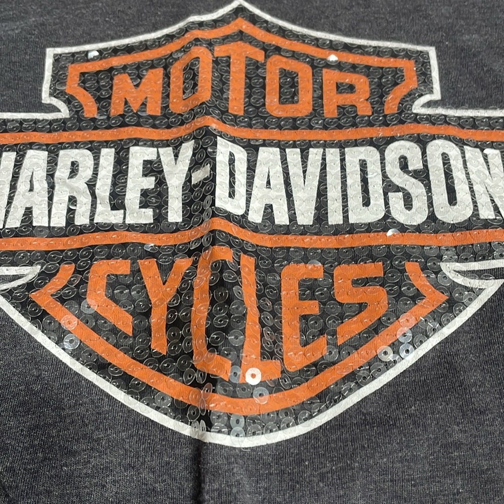 Women’s Harley-Davidson Gray Long Sleeve Shirt - Picture 2 of 7